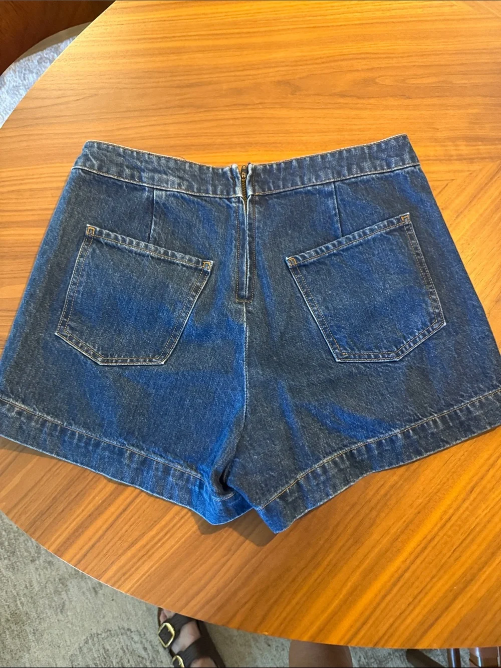 Frame Denim Dark Blue Women's Denim shorts